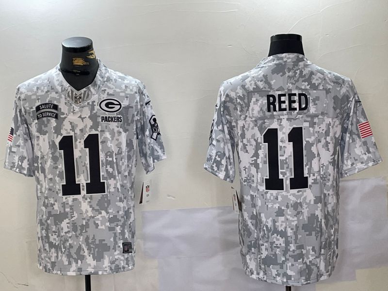 Men Green Bay Packers #11 Reed Nike Arctic Camo 2024 Salute to Service Limited NFL Jersey->indianapolis colts->NFL Jersey